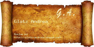 Glatz Andrea névjegykártya